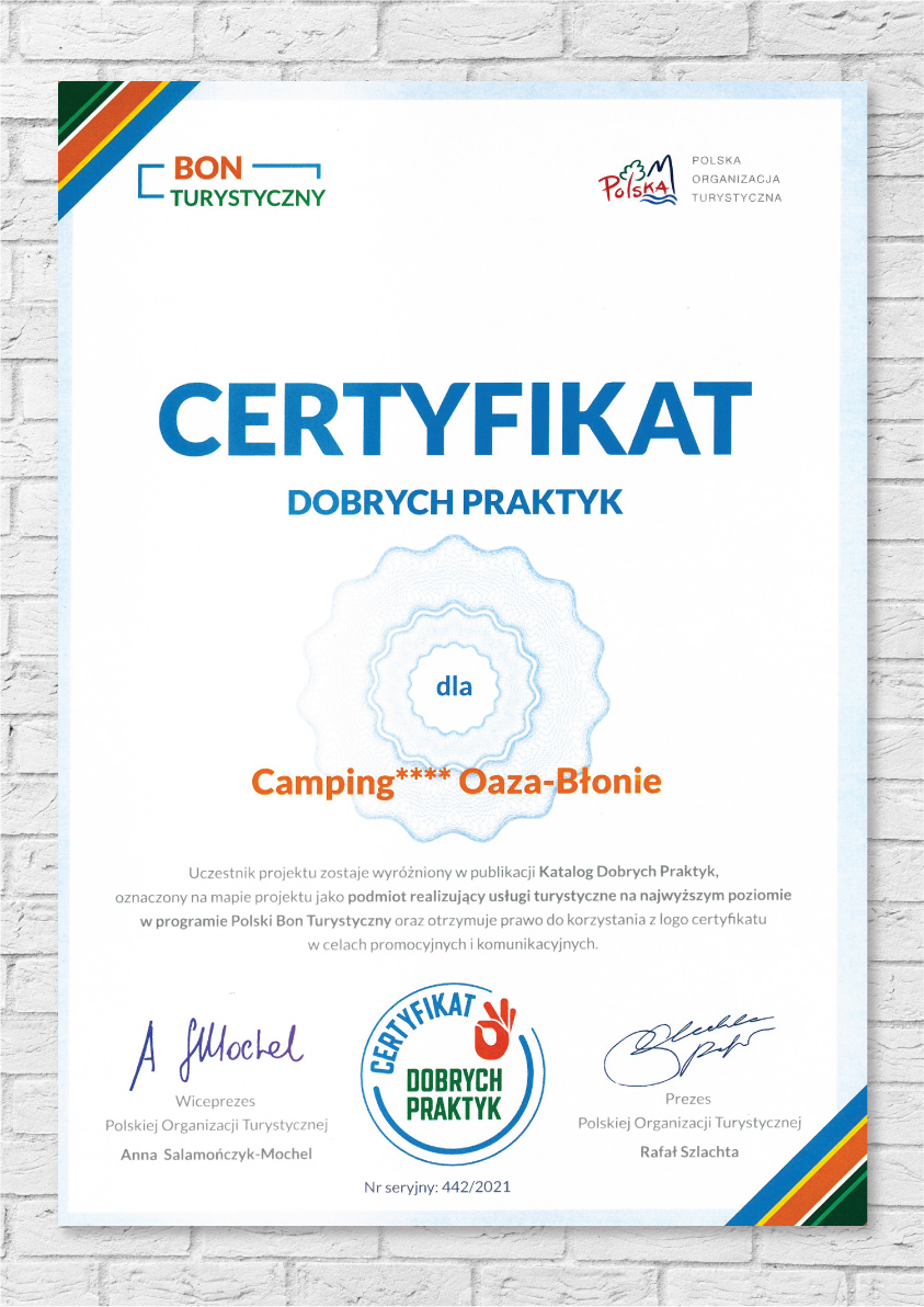 Certyfikat dobrych praktyk