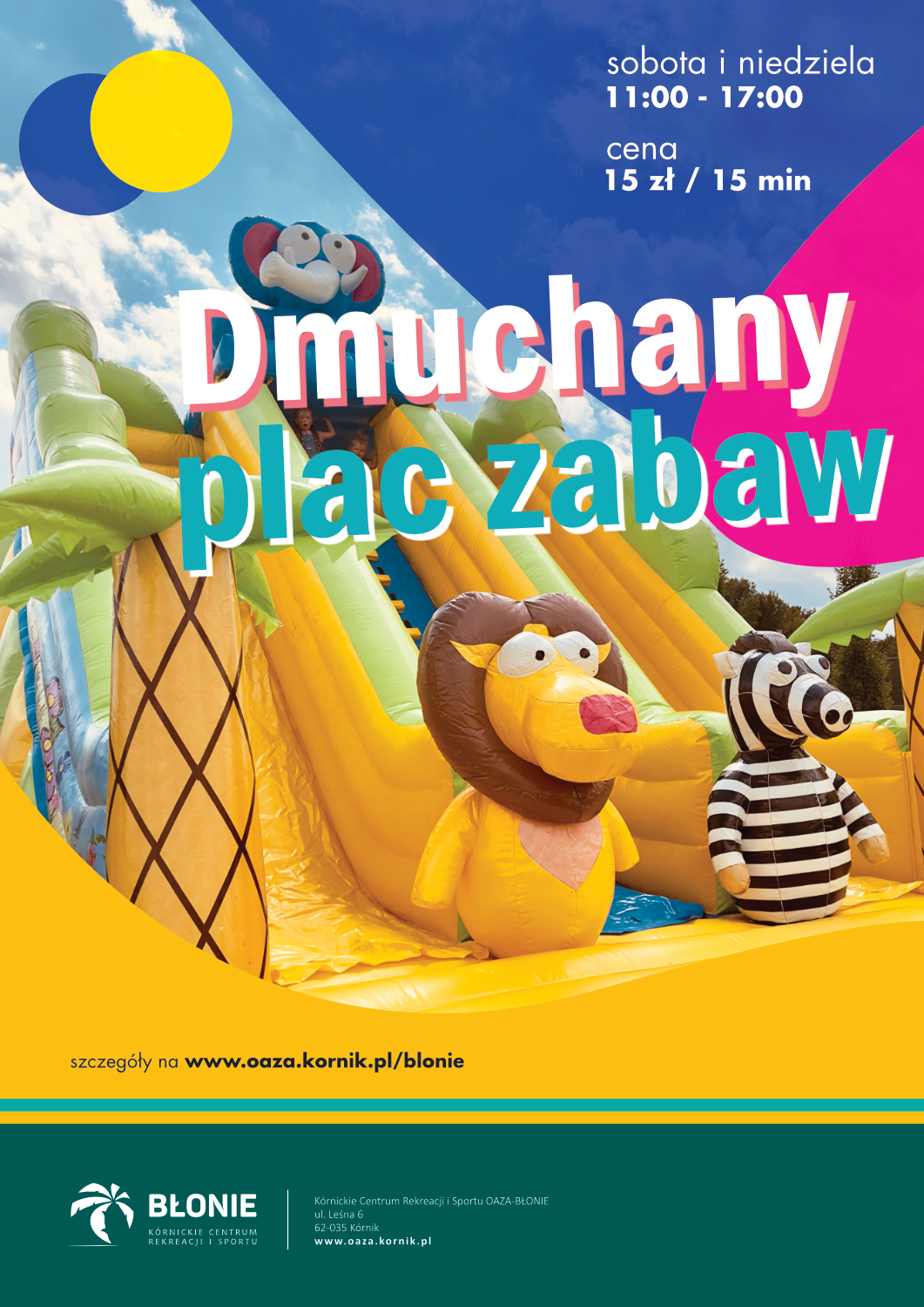 plakat dmuchany zamek