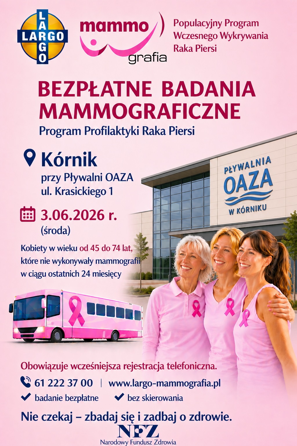 Badania mammograficzne - 3.06.2026