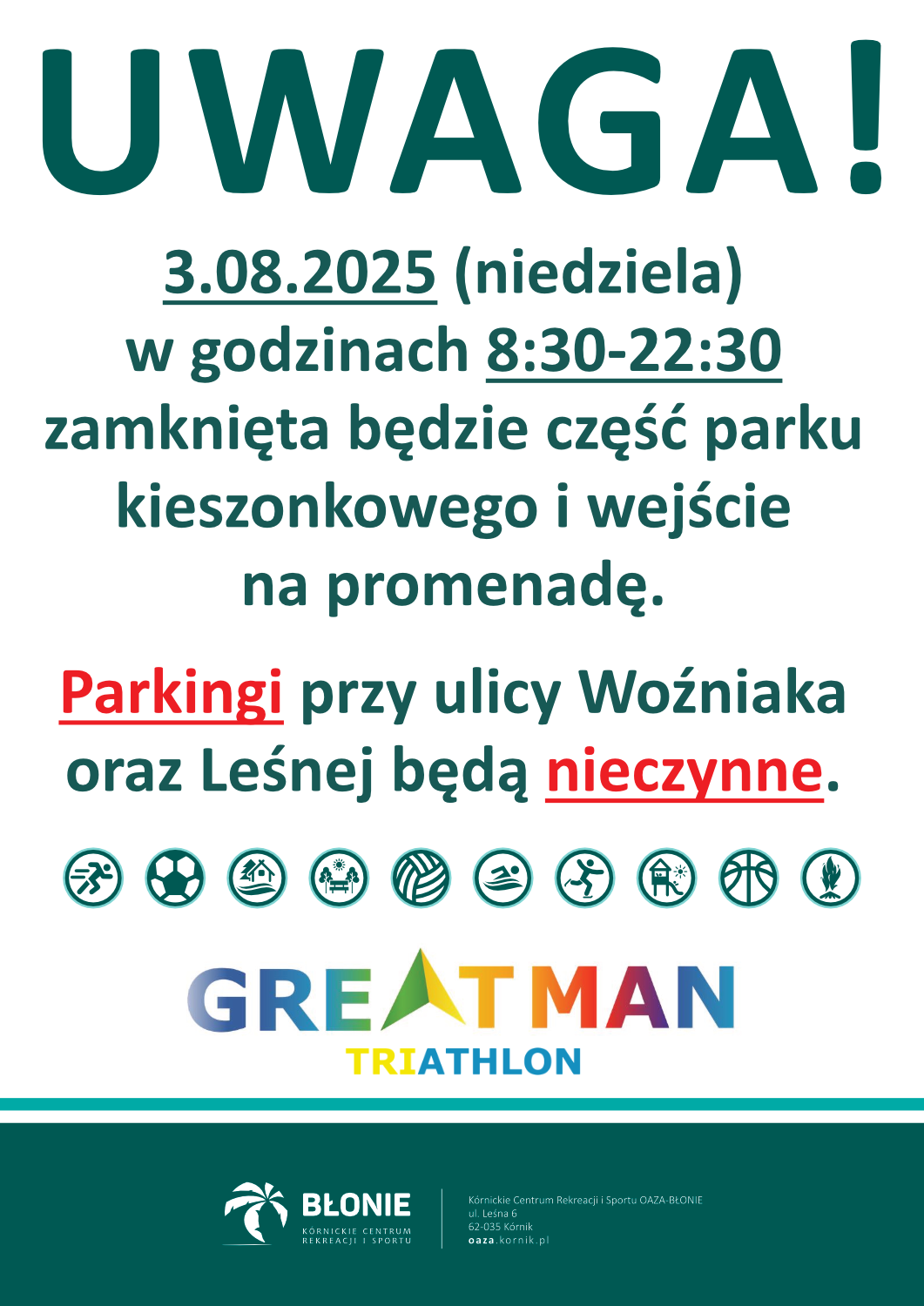 Triathlon Kórnik Błonie 2025